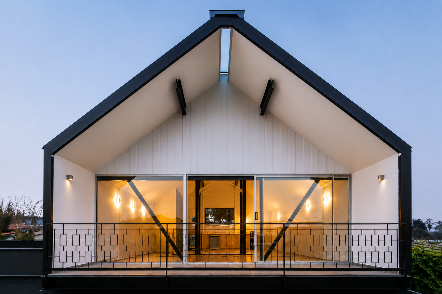 Casa Caballete — planta baja original íntegra y nuevo nivel superior, arquitecto Alejandro Soffia